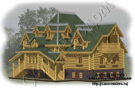 Проект деревянного дома "Теремок" В.М. Васнецова 1898